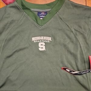 Michigan State University Pro Player Green Sweatshirt